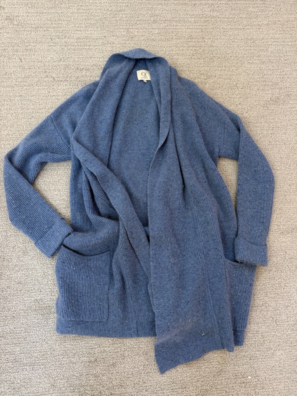 Qi Cashmere Long Sweater with Pockets
